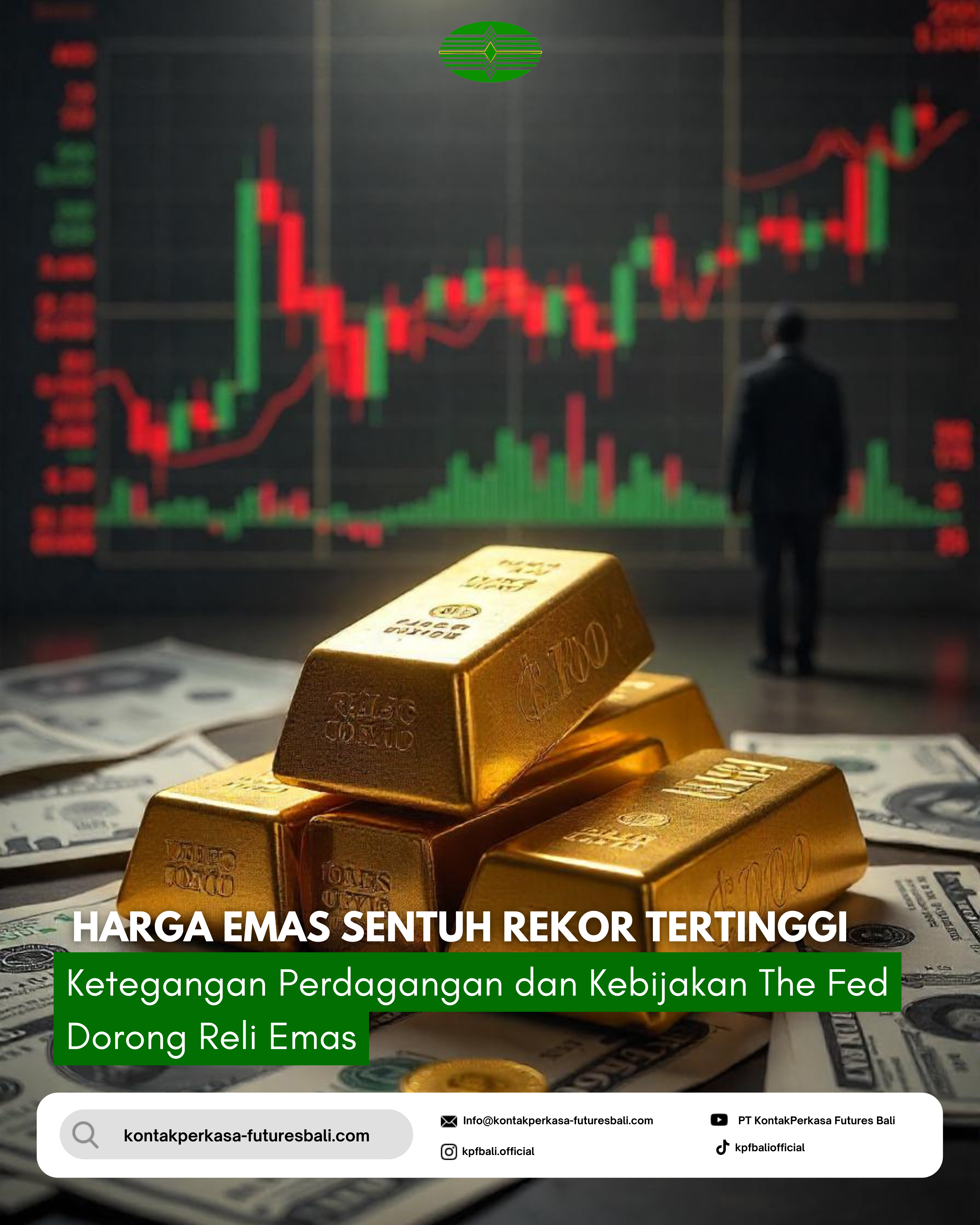 Harga Emas Sentuh Rekor Tertinggi Sepanjang Masa, Mendekati $3.000